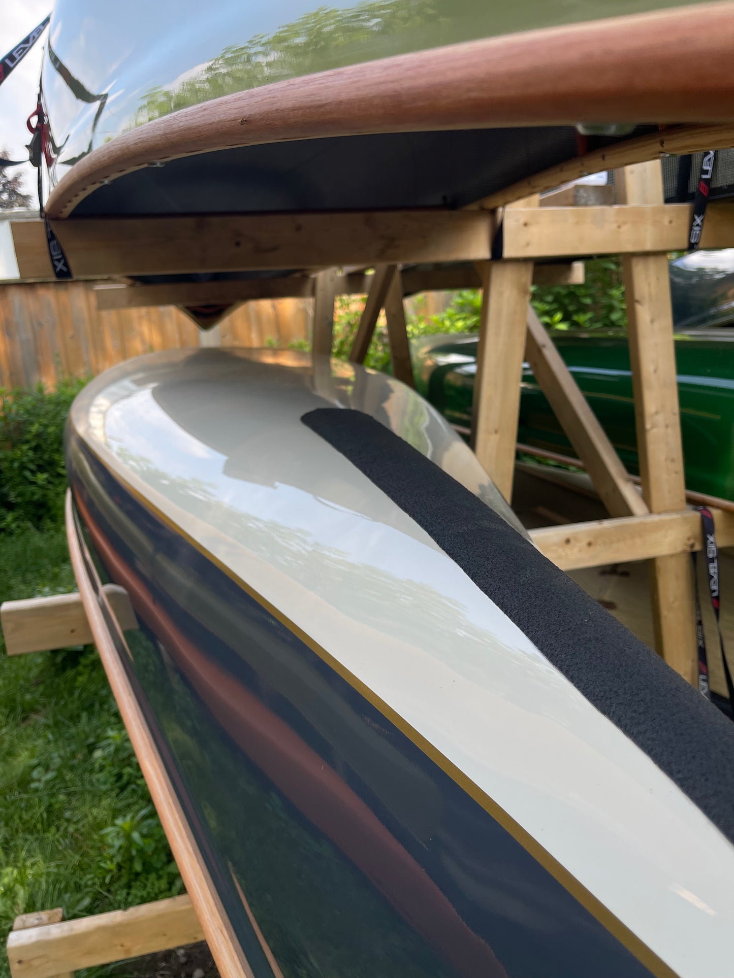 Rheaume Prospector 16'6" Kevlar Canoe with Wood Trim