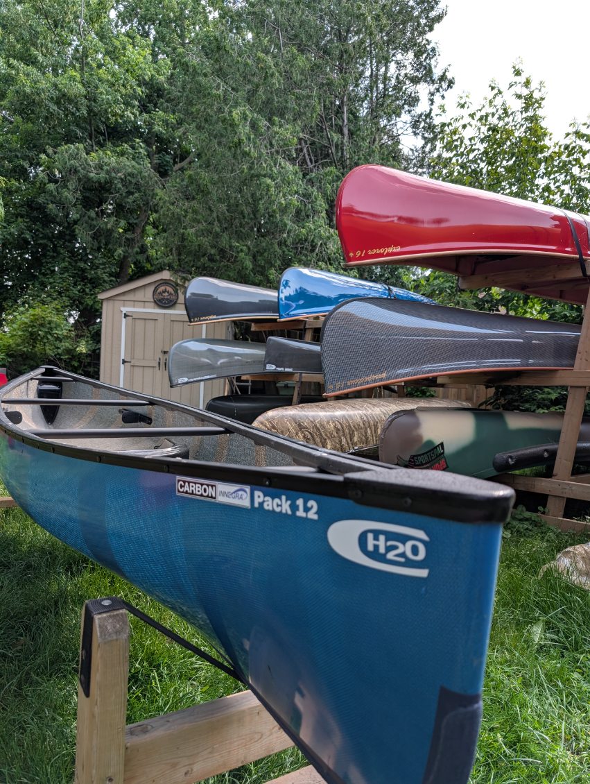 H2O CANOE ADIRONDACK PACK 12 EPOXY w/ UV SHIELD PRO LITE CARBON INNEGRA