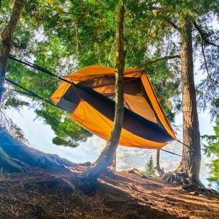 hammock and tent AERIAL A1 Tree Tent with GEAR HAMMOCK – Organic Boat Shop