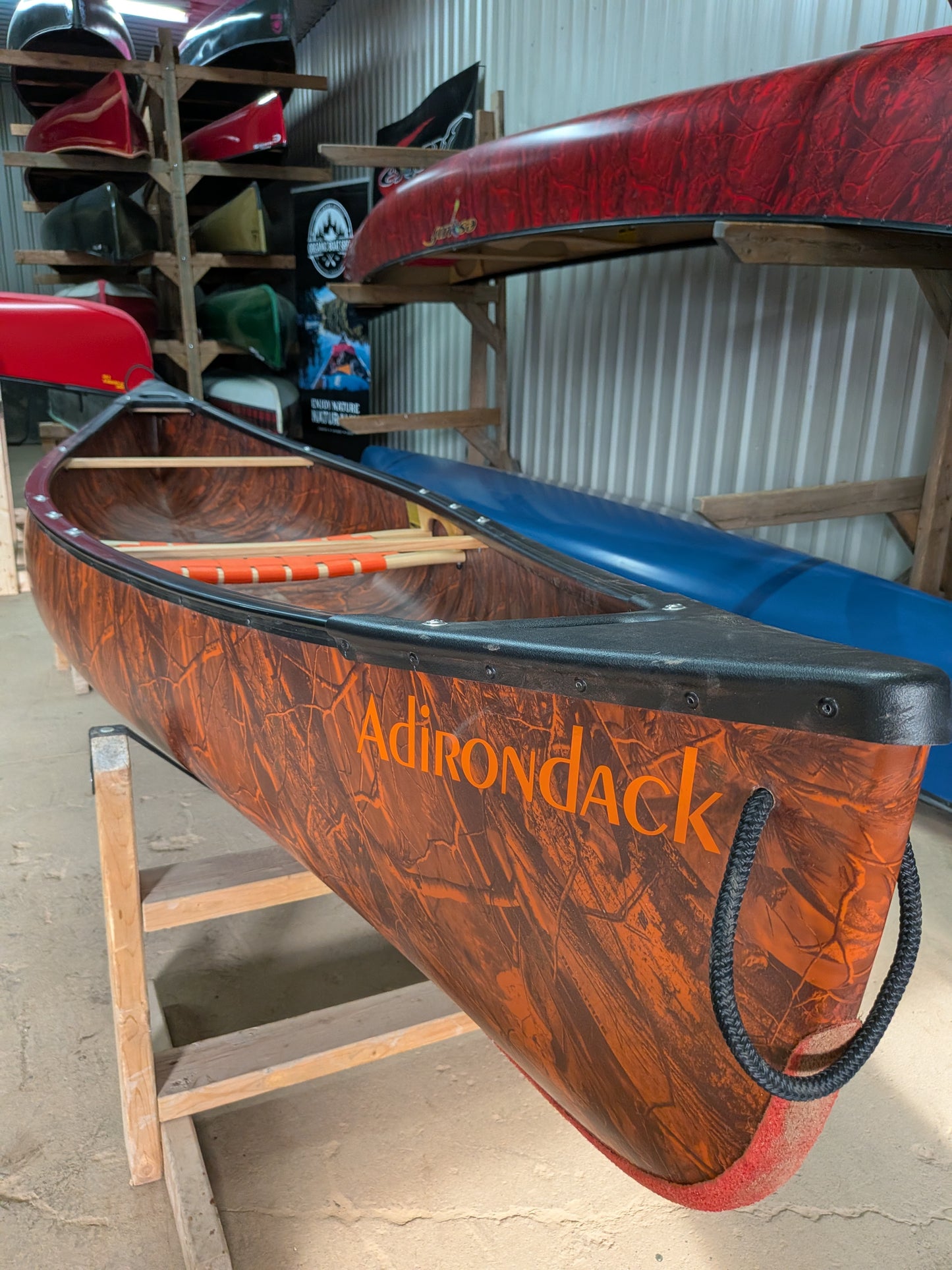 CUSTOM ESQUIF 12' ADIRONDACK ORANGE CAMO
