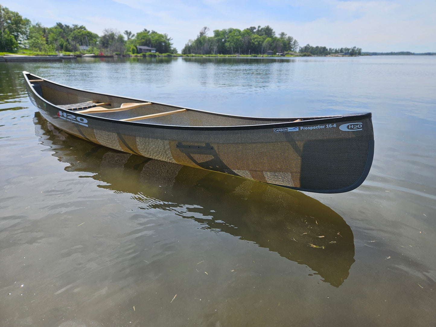 H2O PROSPECTOR 16'4 EPOXY w/ UV SHIELD BRUTE FORCE CARBON INNEGRA