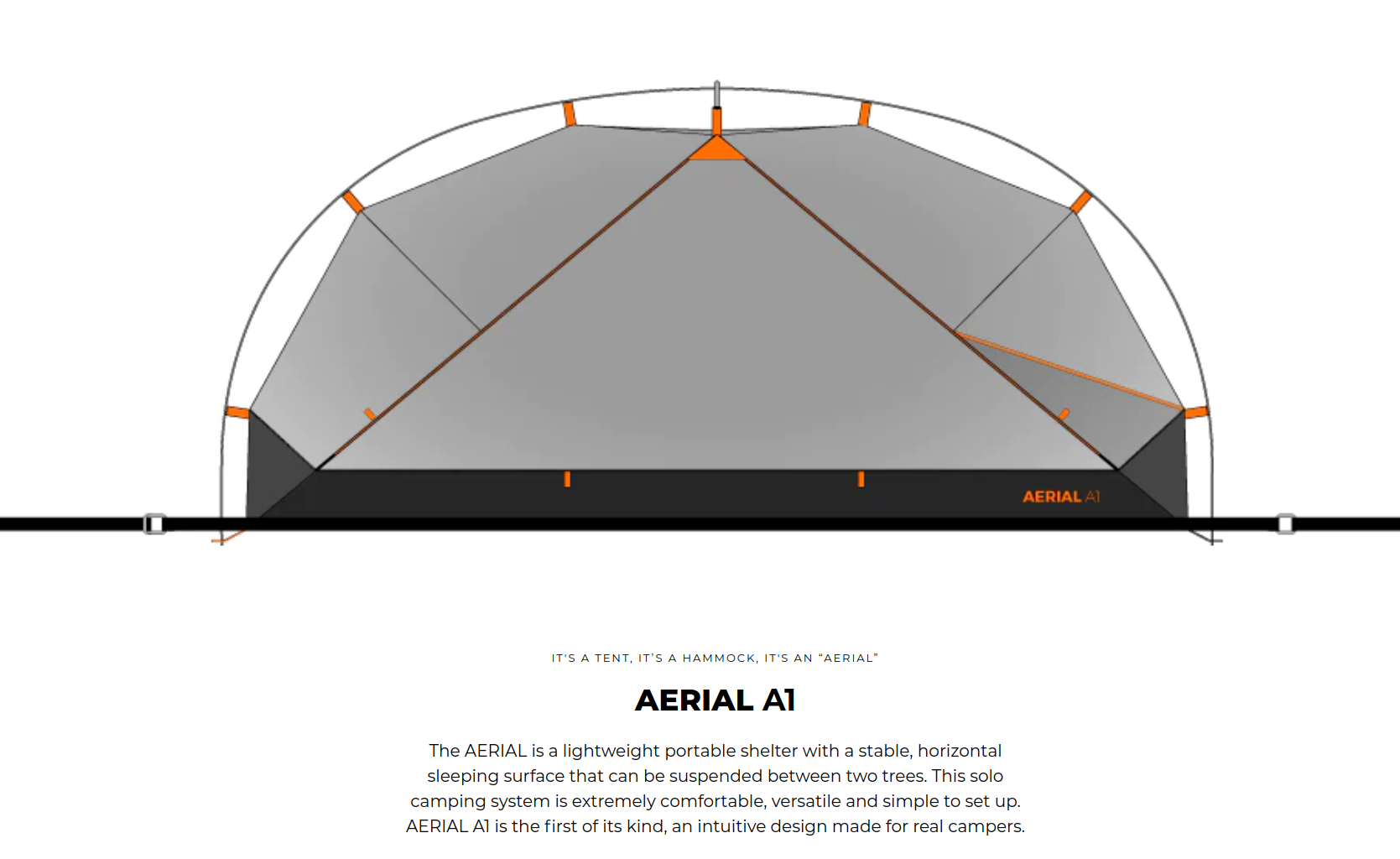 aerial tent AERIAL A1 Tree Tent with GEAR HAMMOCK – Organic Boat Shop