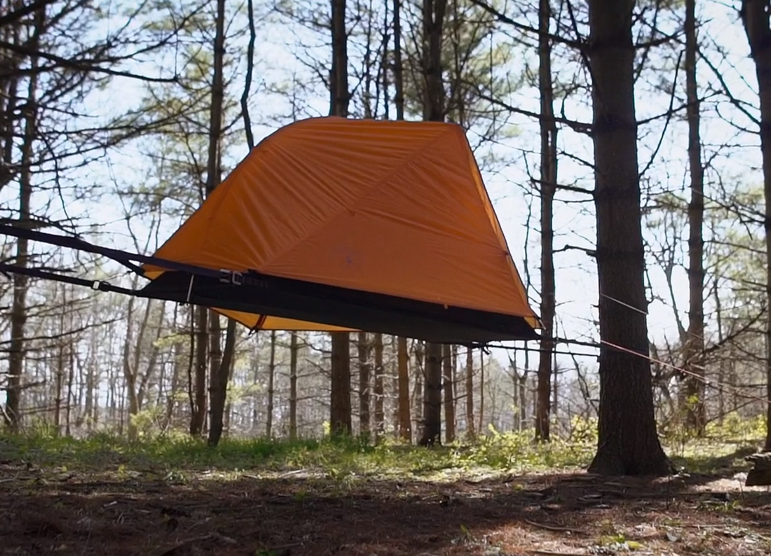 hammock tent triangle AERIAL A1 Tree Tent with GEAR HAMMOCK – Organic Boat Shop