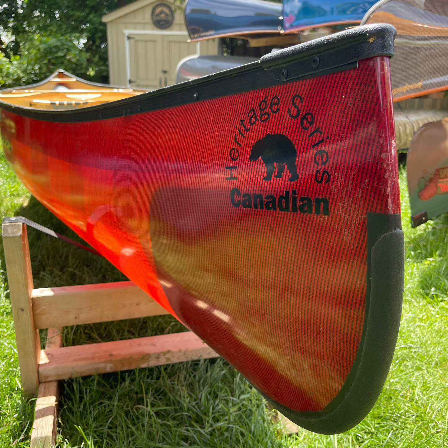 H2O CANADIAN 16'6 EPOXY w/UV SHIELD BRUTE FORCE KEVLAR RED