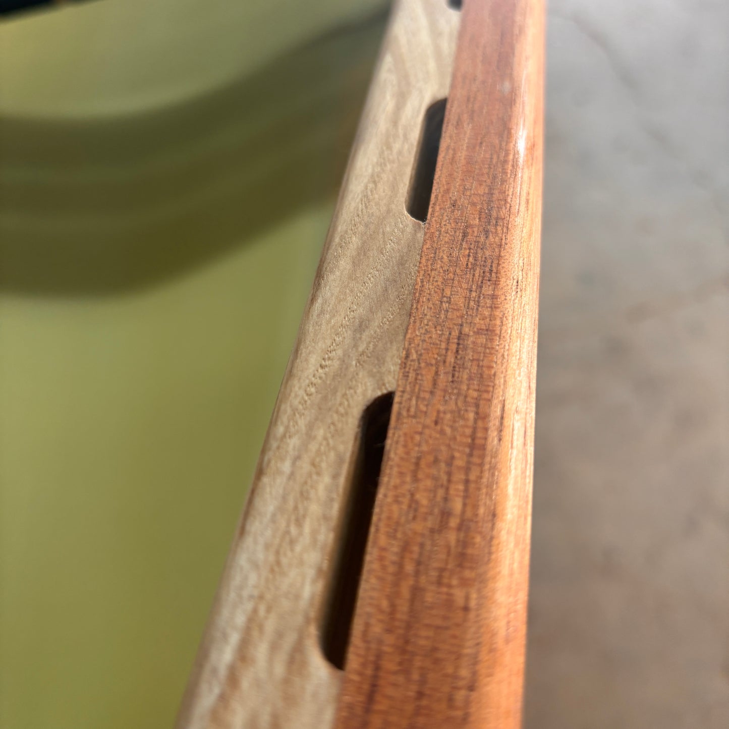 RHEAUME 15' PROSPECTOR KEVLAR CANOE  (Navy with Cherry gunnels)