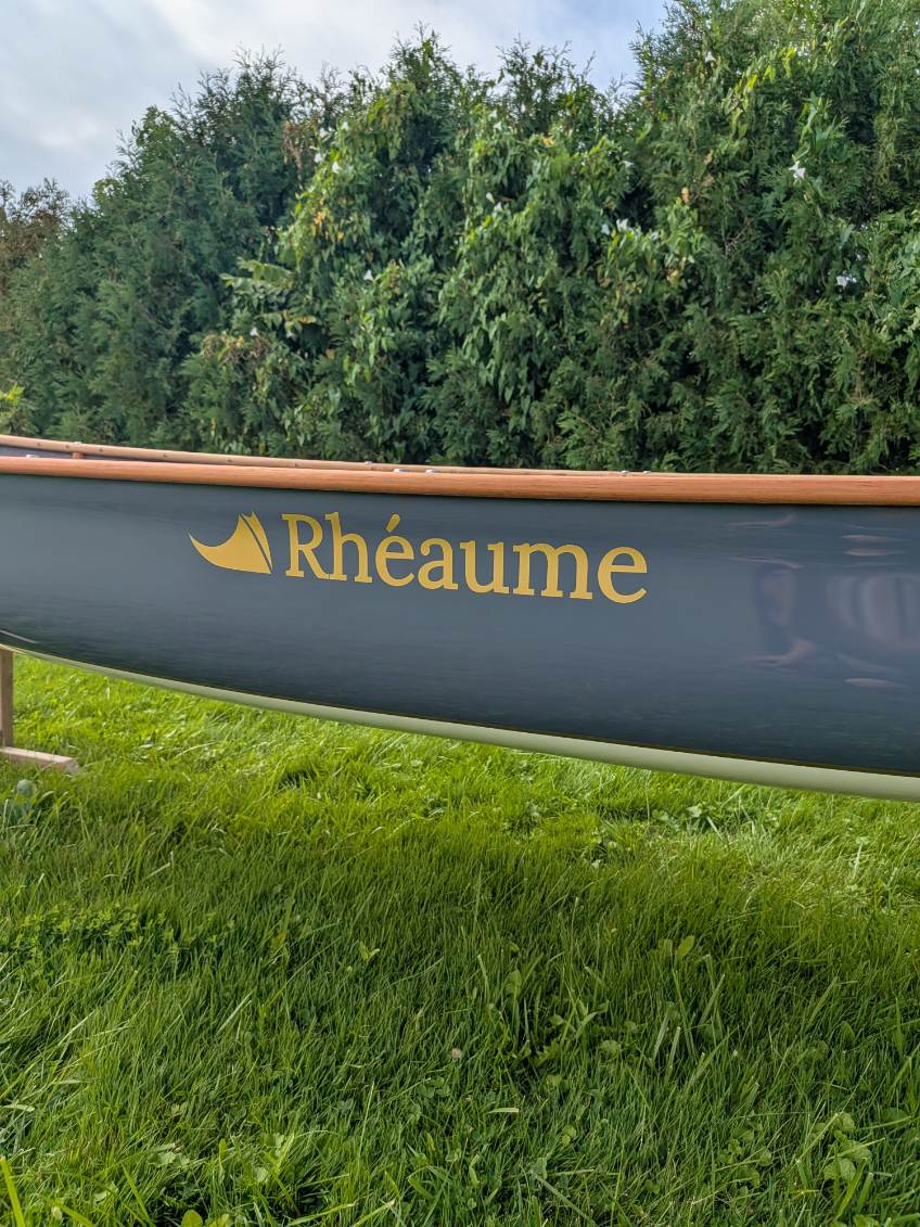 RHEAUME 15' PROSPECTOR KEVLAR TWO-TONE GREY/WHITE CANOE