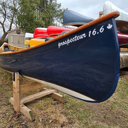 Rheaume Prospector 16'6" Kevlar Canoe with Wood Trim