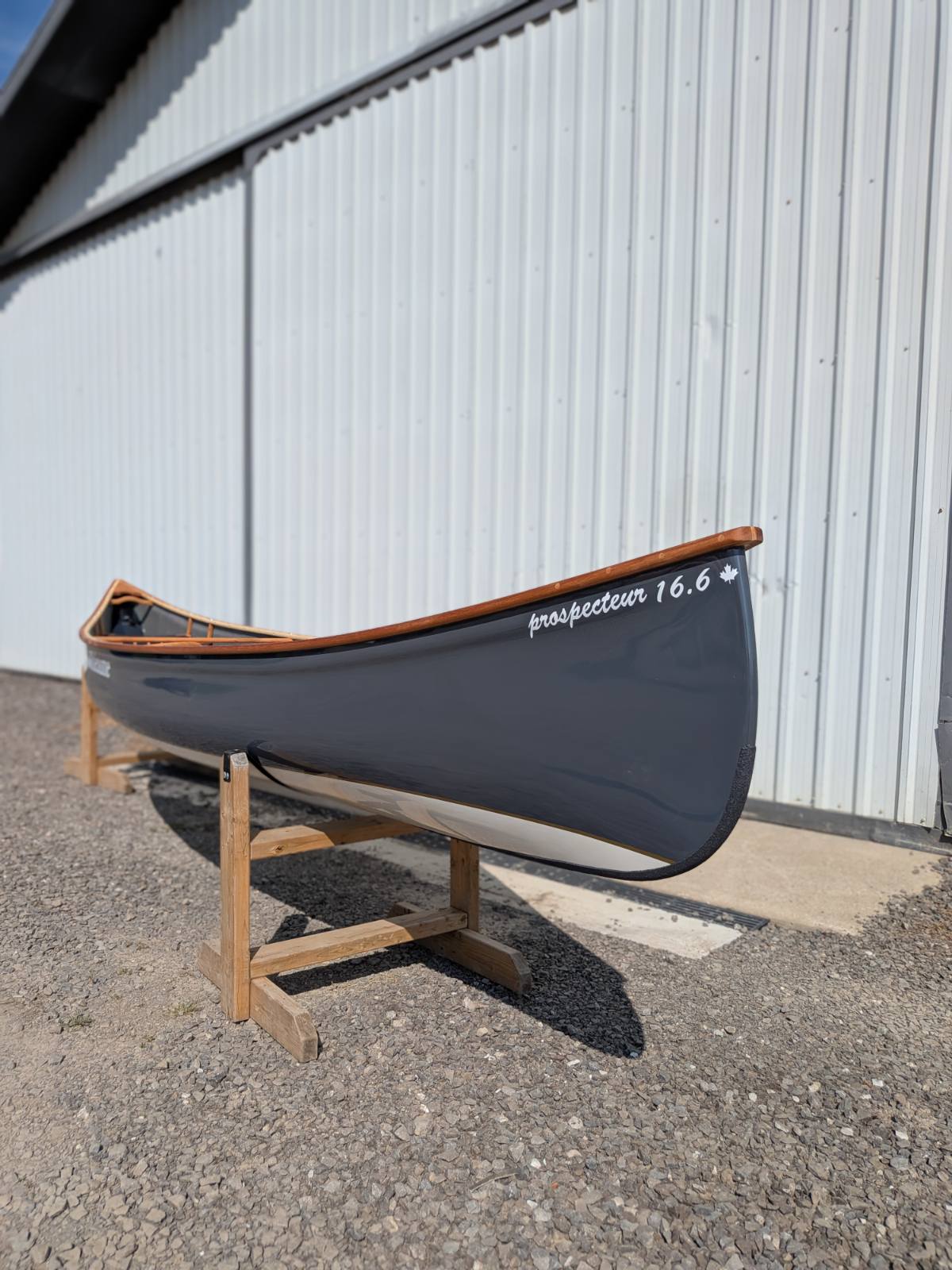 Rheaume Prospector 16'6" Kevlar Canoe with Wood Trim
