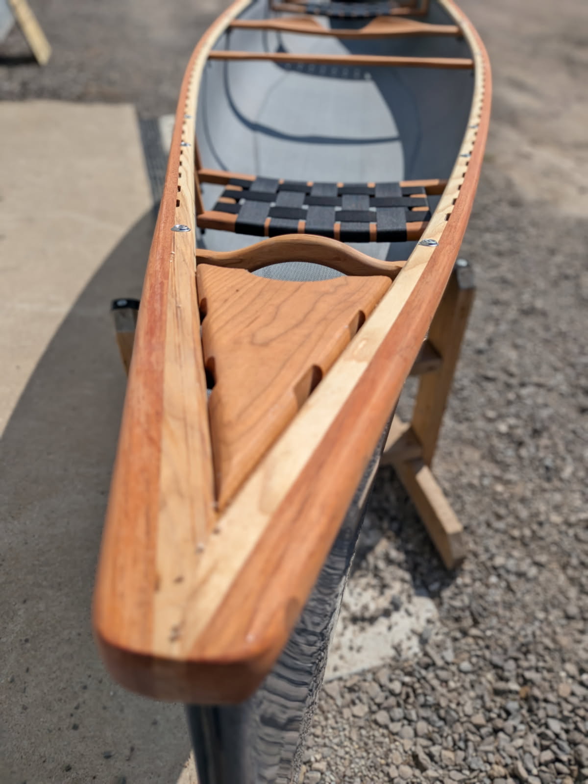 Rheaume Prospector 16'6" Kevlar Canoe with Wood Trim