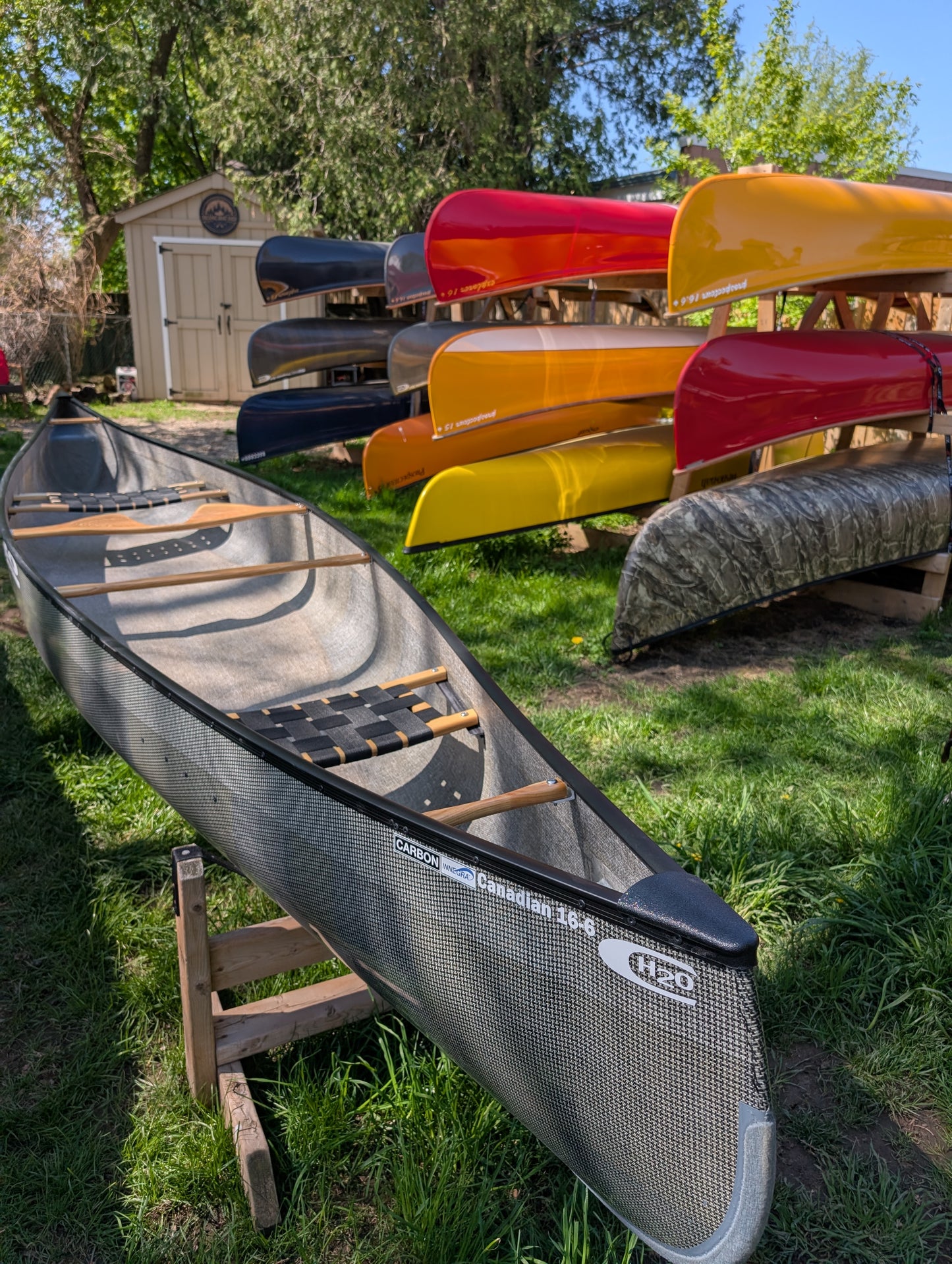 H2O CANADIAN 16'6 EPOXY w/UV SHIELD BRUTE FORCE KEVLAR